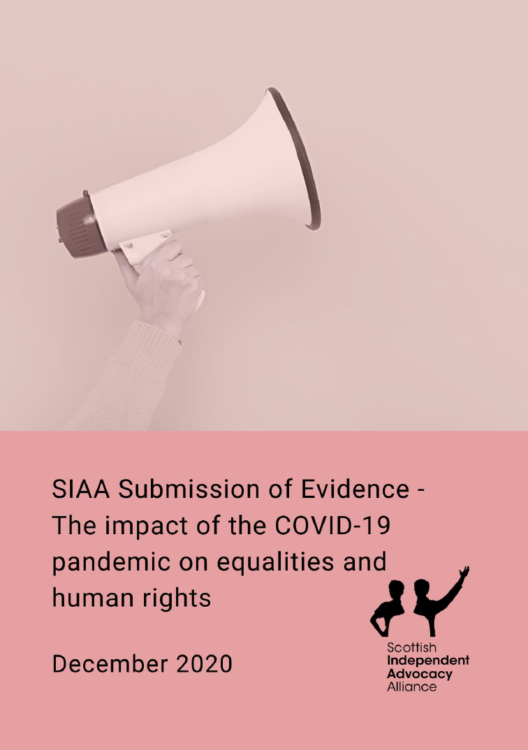 Human Rights Evidence SIAA Submission of Evidence - Impact of Covid on equalities and human ...